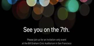 Apple iPhone 7 Release date September 7 invitation