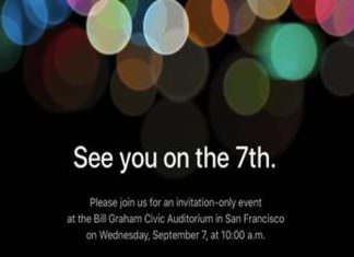 Apple iPhone 7 Release date September 7 invitation