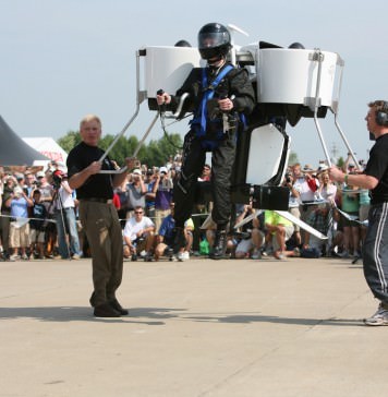 A Civilian Pilot Flies A Jetpack