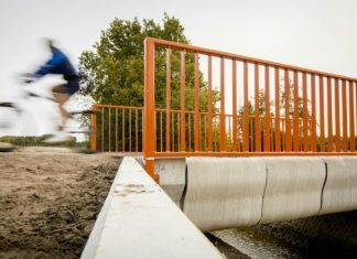 World’s first 3D-printed bridge for cyclists makes debut in the Netherlands