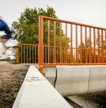 World’s first 3D-printed bridge for cyclists makes debut in the Netherlands